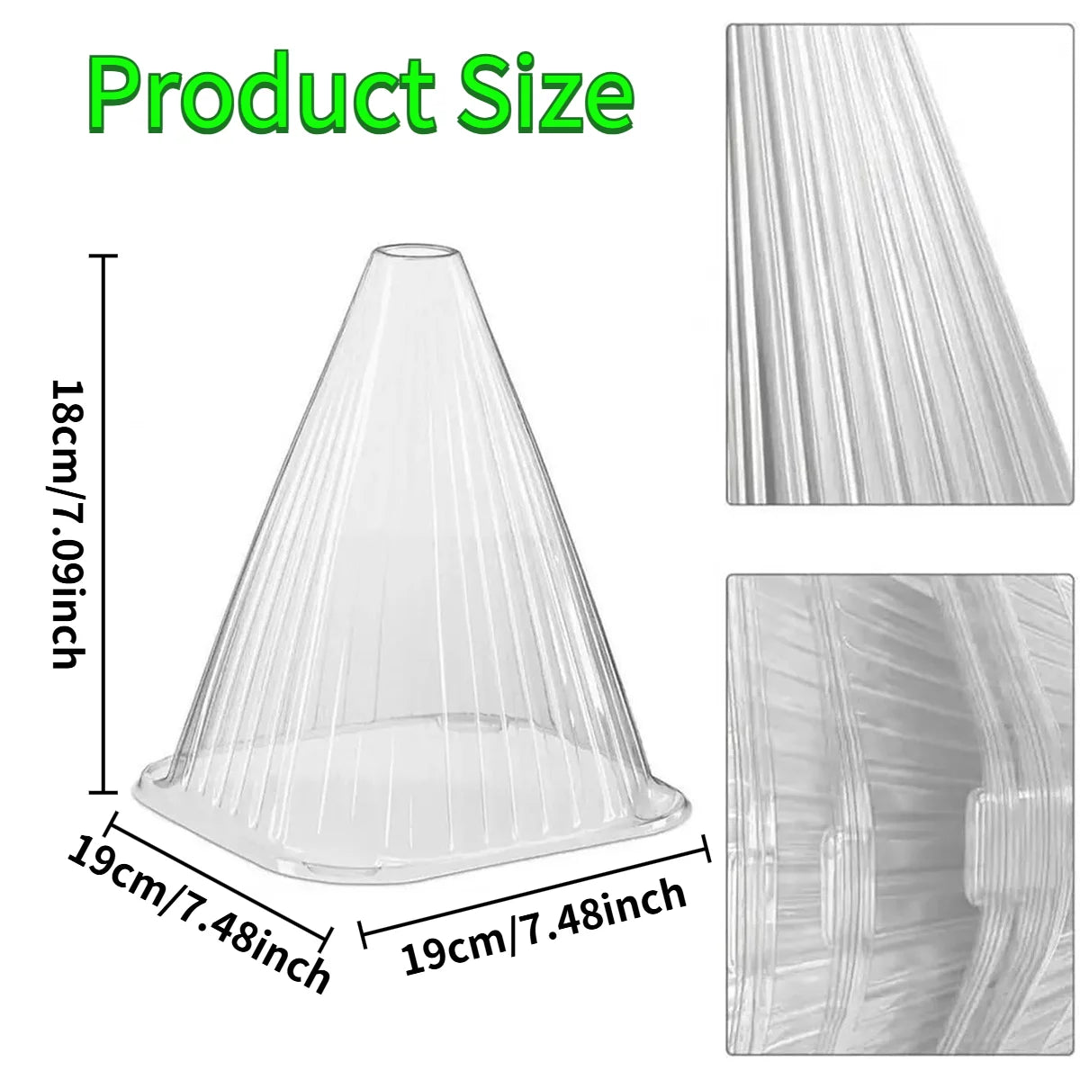 12/24pcs Reusable Plant Cloche Breathable Mini Greenhouse Cover Clear Frost Wind Guard Seedling Protector Garden Plant Shield Oasis Select
