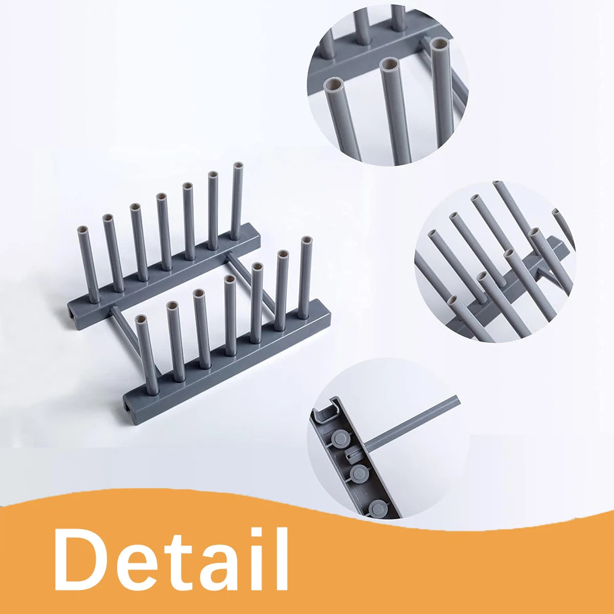 2 PCS Plate Rack Organizer for Cabinet – Plastic Stand for Plates, Bowls, Trays & Bakeware, Keeps Items Dry Oasis Select