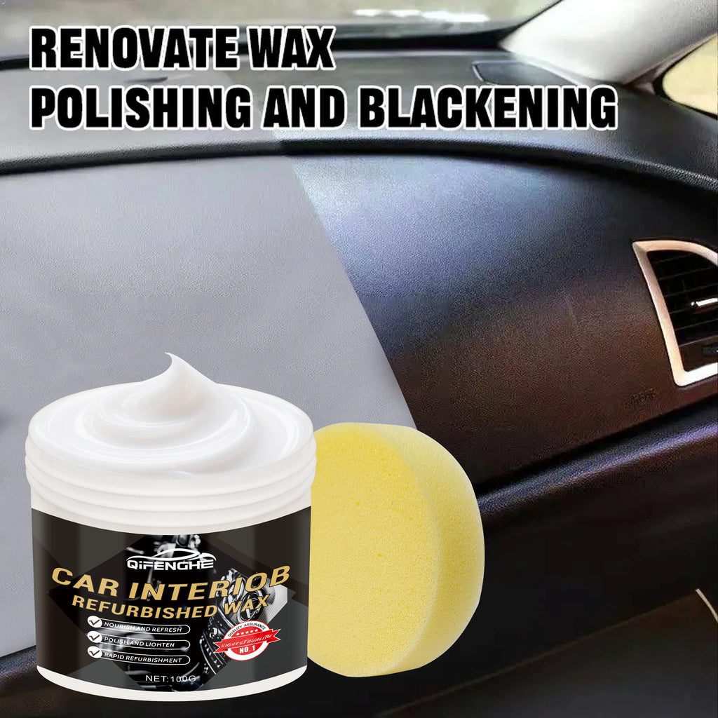 Car Interior Restoration Wax – Seat & Dashboard Refurbishing Cream