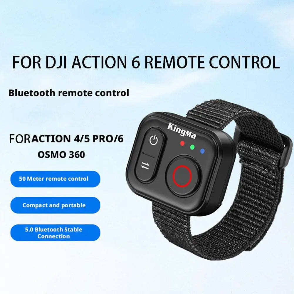 Bluetooth Remote for DJI Action 6/5 Pro/4 & OSMO 360 – 50M