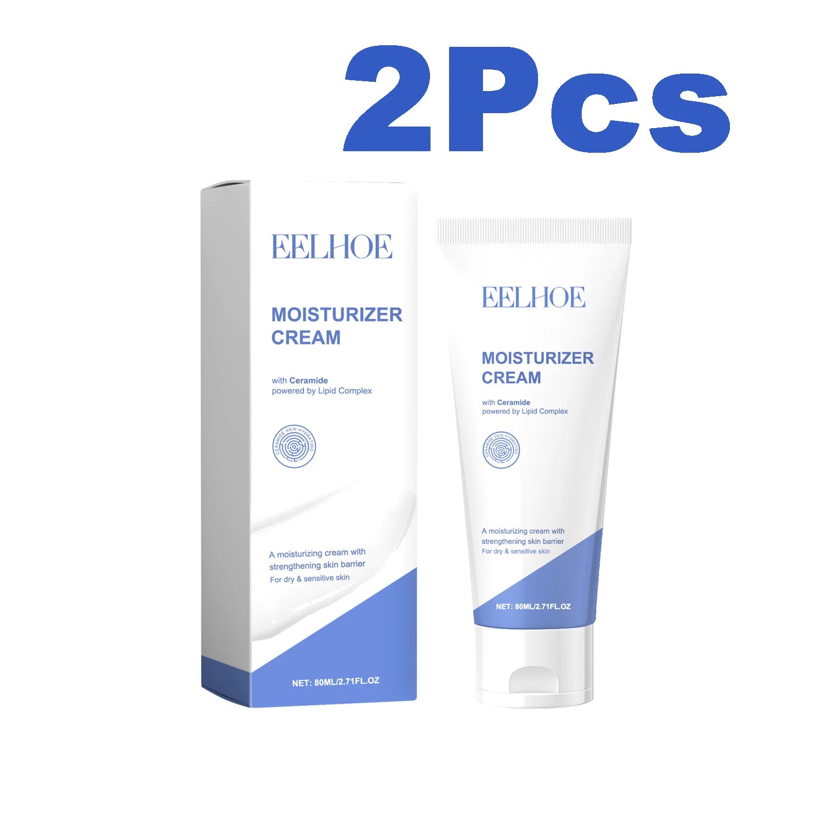 Eelhoe Ceramide Face Cream – Barrier Repair & Moisturizer Ceramide Face Cream Oasis Select 2 x 80ml Boxed