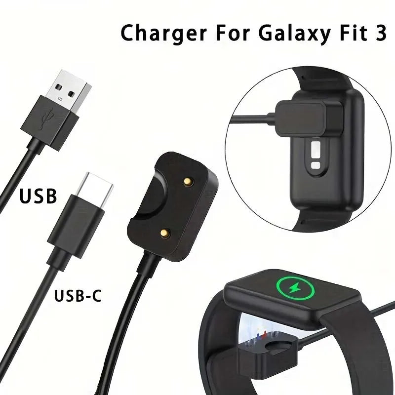 Samsung Galaxy Fit 3 Magnetic USB Charger Cable – SM-R390 Smartwatch Charging Cable Oasis Select