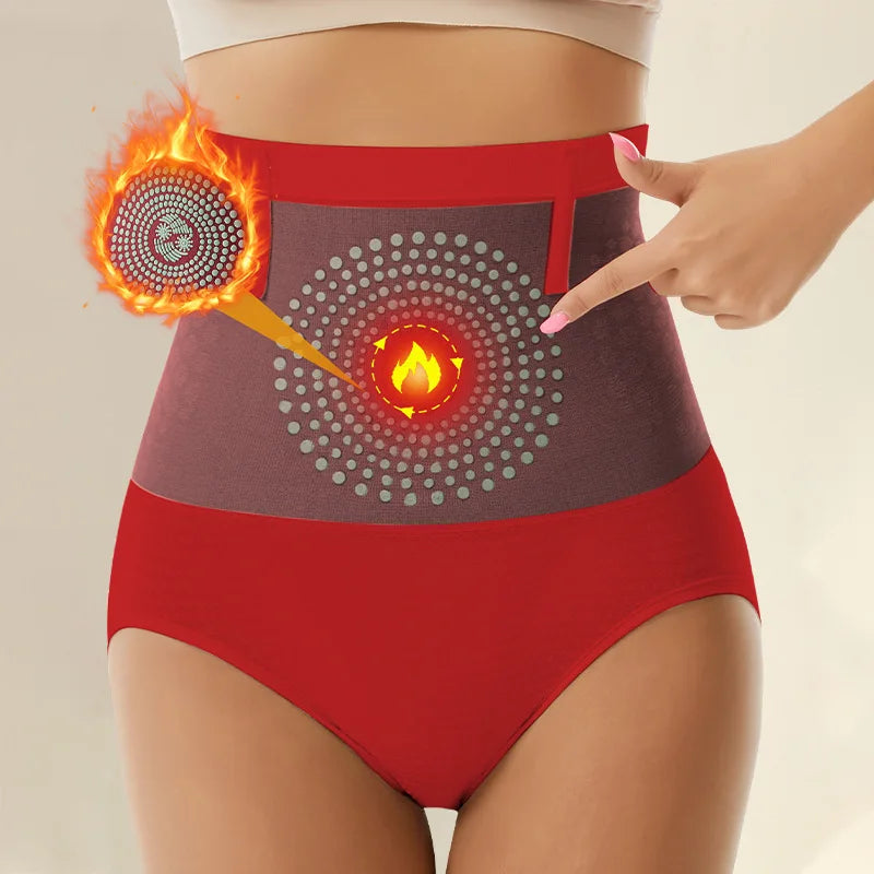 Warm Belly Slim Shaping Pants Abdomen Compression Waist Shaper Lift Slimming Underwear High Waist Tummy Control Shapewear Pants Oasis Select Red 4XL