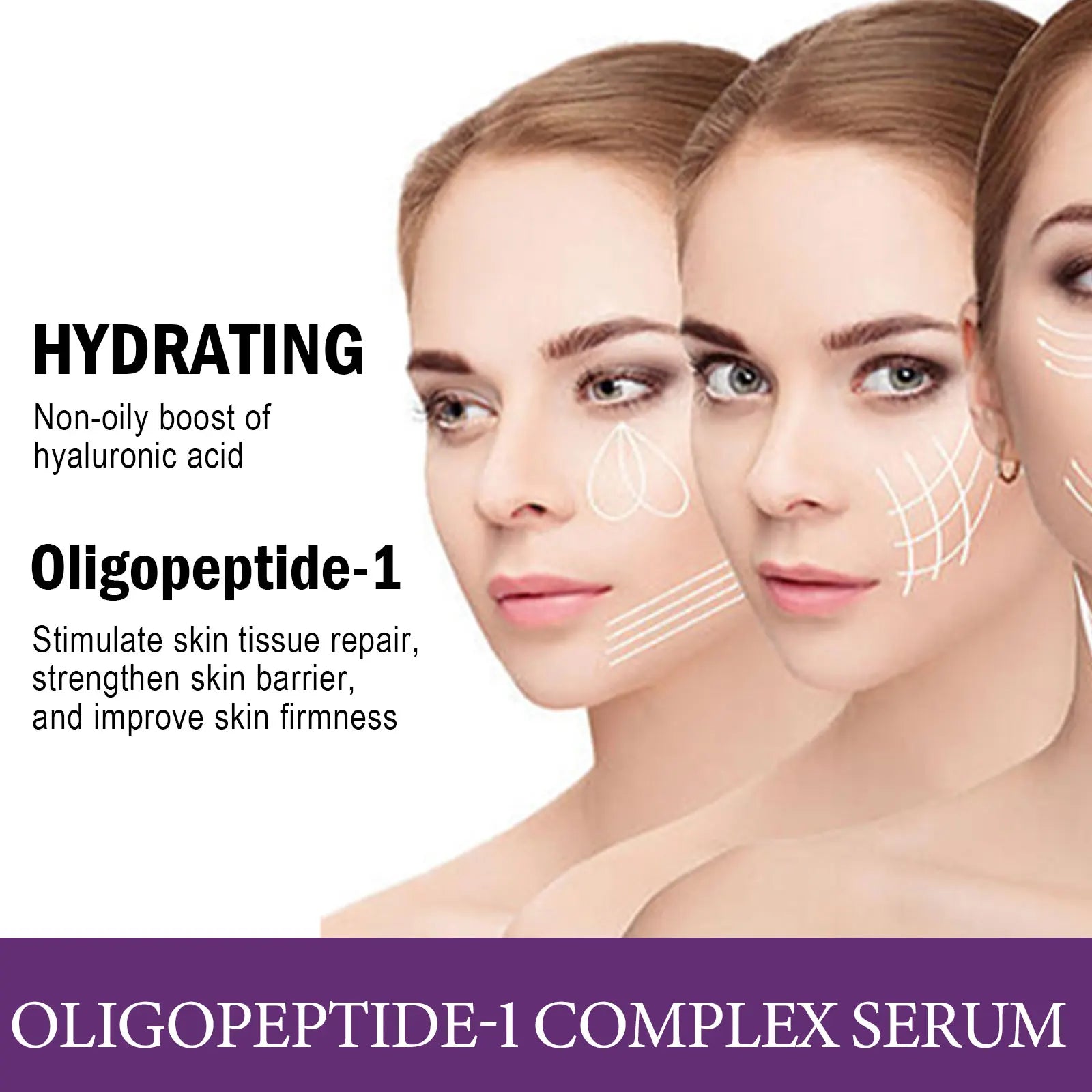 Deep Anti Wrinkle Serum Lifting Firming Smooth Skin Rejuvenation Moisturizer Brighten Fade Fine Lines Anti Aging Daily Face Care Oasis Select