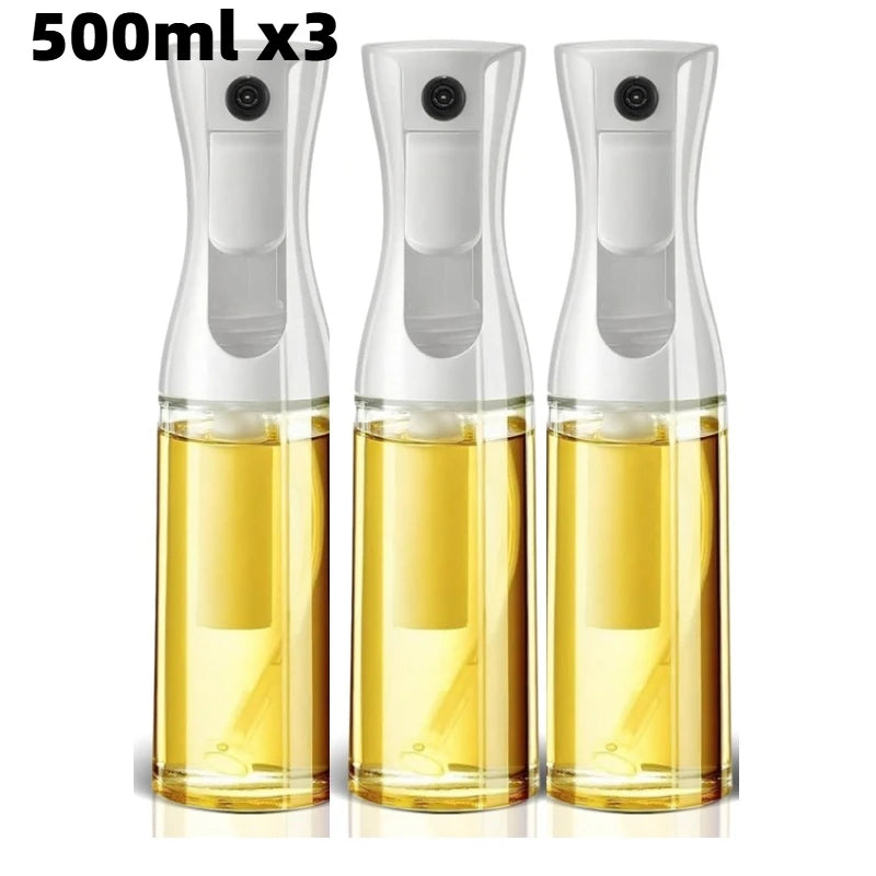 Oil Spray for Cooking - Olive Oil Dispenser Bottle Sprayer Mist-Reusable Food Grade Oil Vinegar,Spray Bottle Kitchen Accessories Oasis Select 500ml white-3pcs