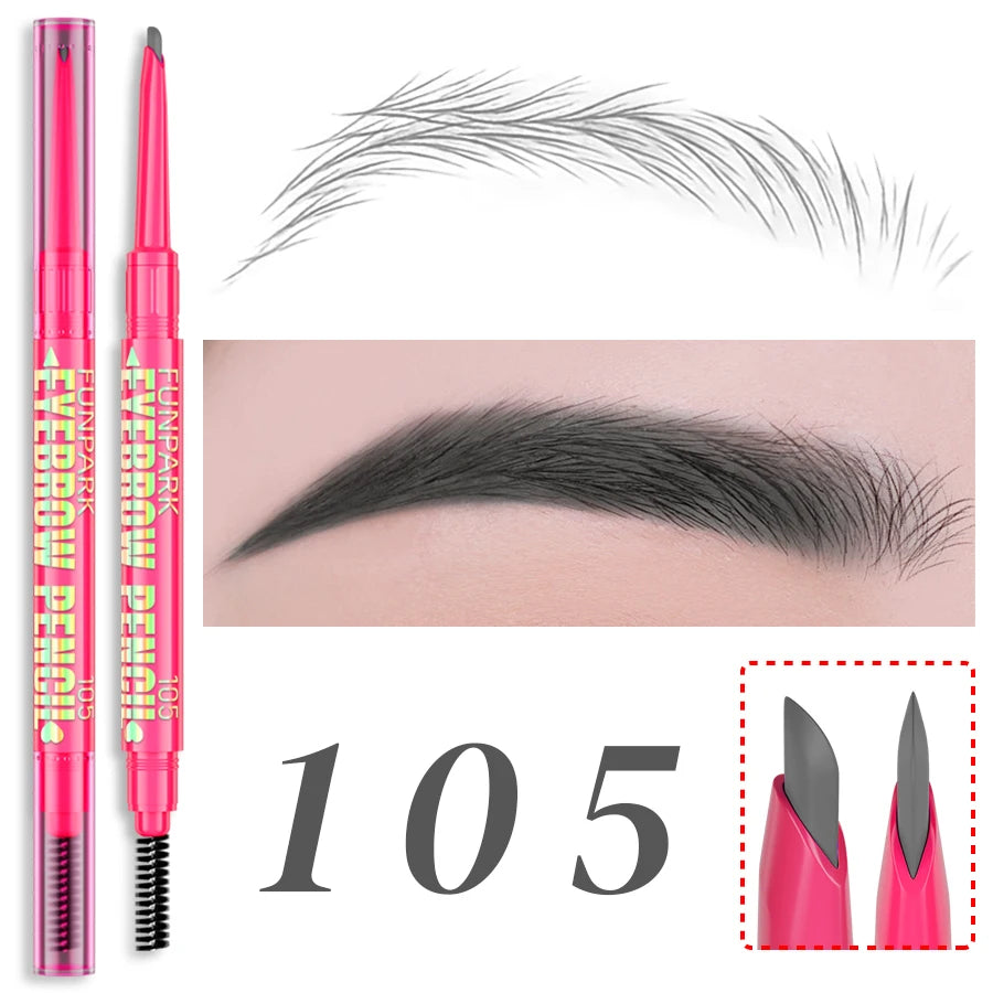 FUNPARK Waterproof Double-Ended Eyebrow Pencil – 5 Colors