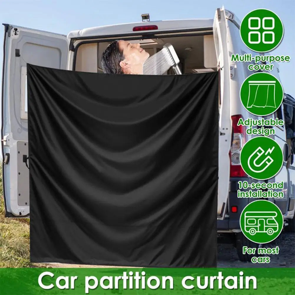 Camper Van Rear Door Curtain Shade – Waterproof RV Sunshade
