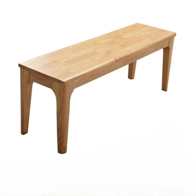 Solid wood bench wooden bench bedside bench simple modern shoe changing bench rectangular household Nordic dining table stool Oasis Select Log color 100CM