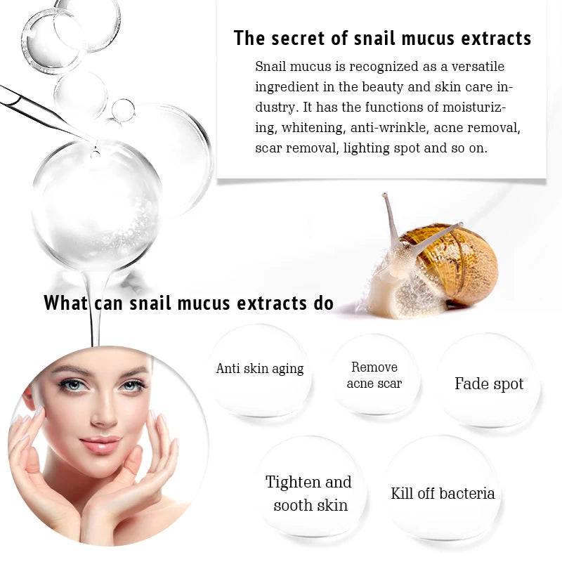 Snail Caviar Hyaluronic Acid Face Serum – Firming & Hydrating Face Serum Oasis Select