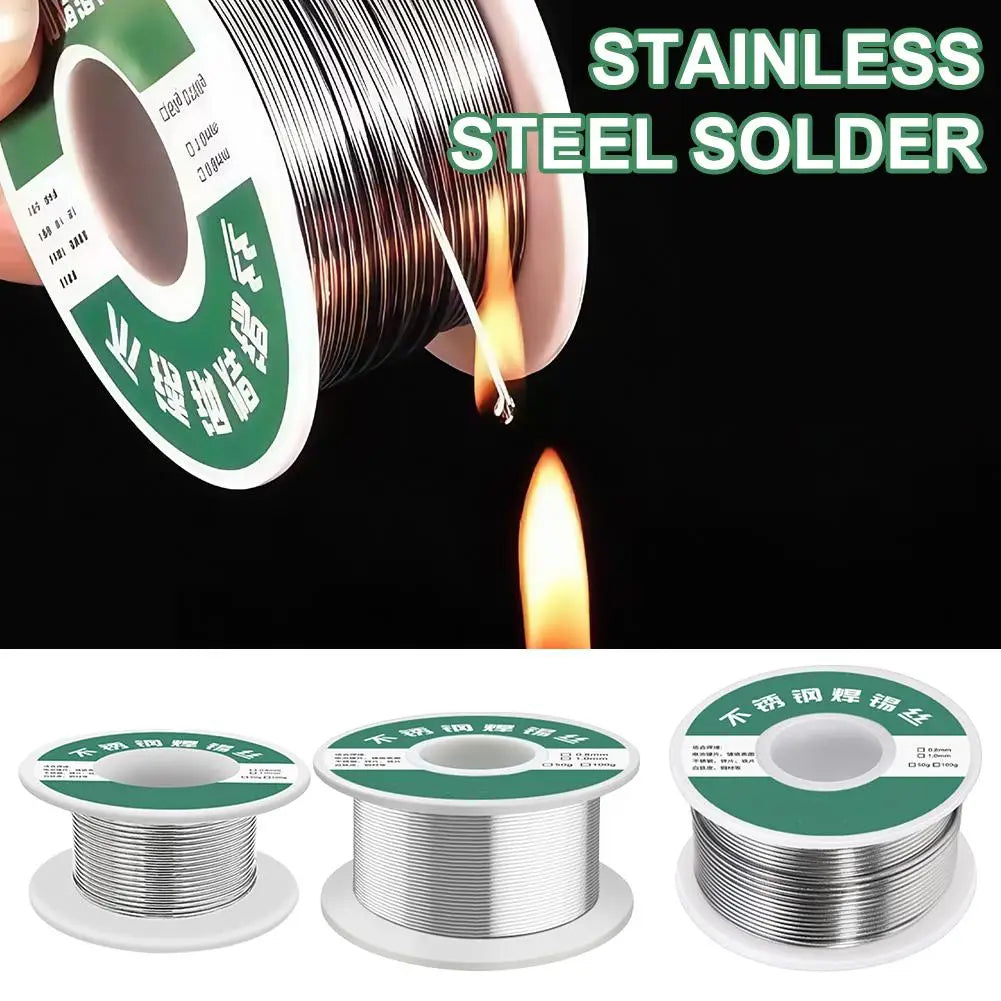 Stainless Steel Solder Wire New Flux Stainless Steel Household Multipurpose Solder Iron Solder Wire Oasis Select Type1