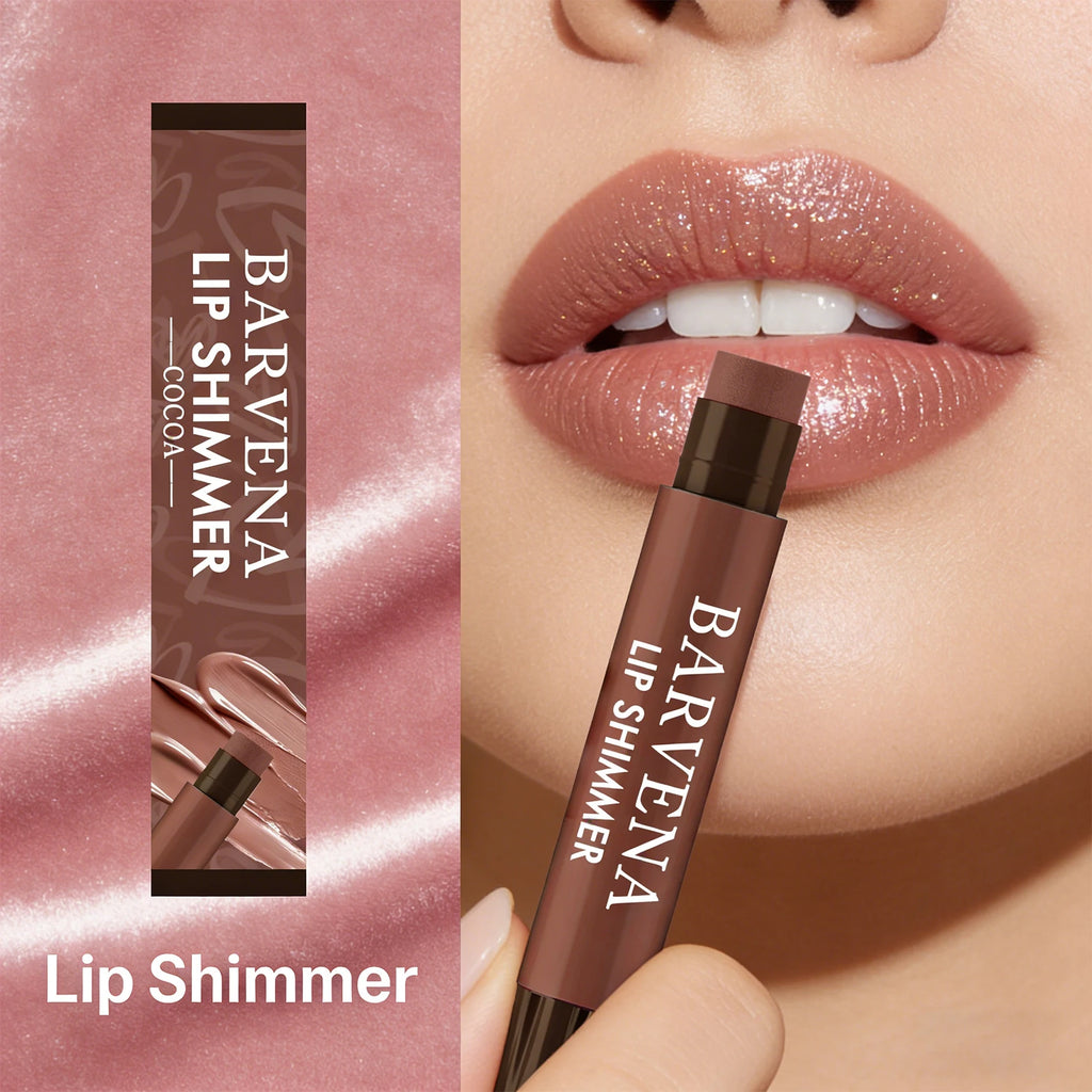 Cocoa Shimmer Lip Balm – Moisturizing, Non-Sticky Daily Lip Care Shimmer Lip Balm Oasis Select