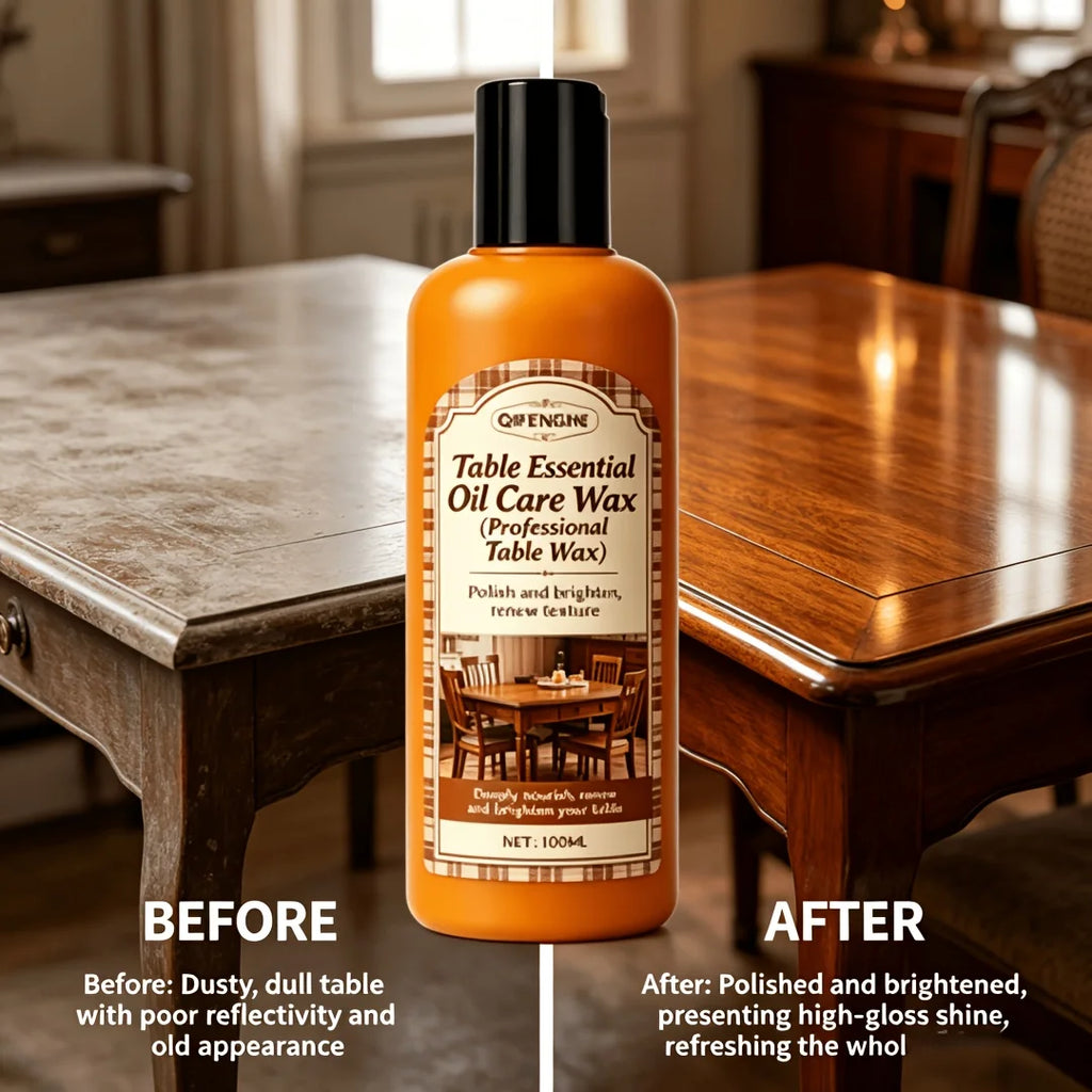 3.38oz Professional Wood Table Wax: One-Step Polishing And Protection Formula That Instantly Restores High-Gloss Shine And Offer Oasis Select