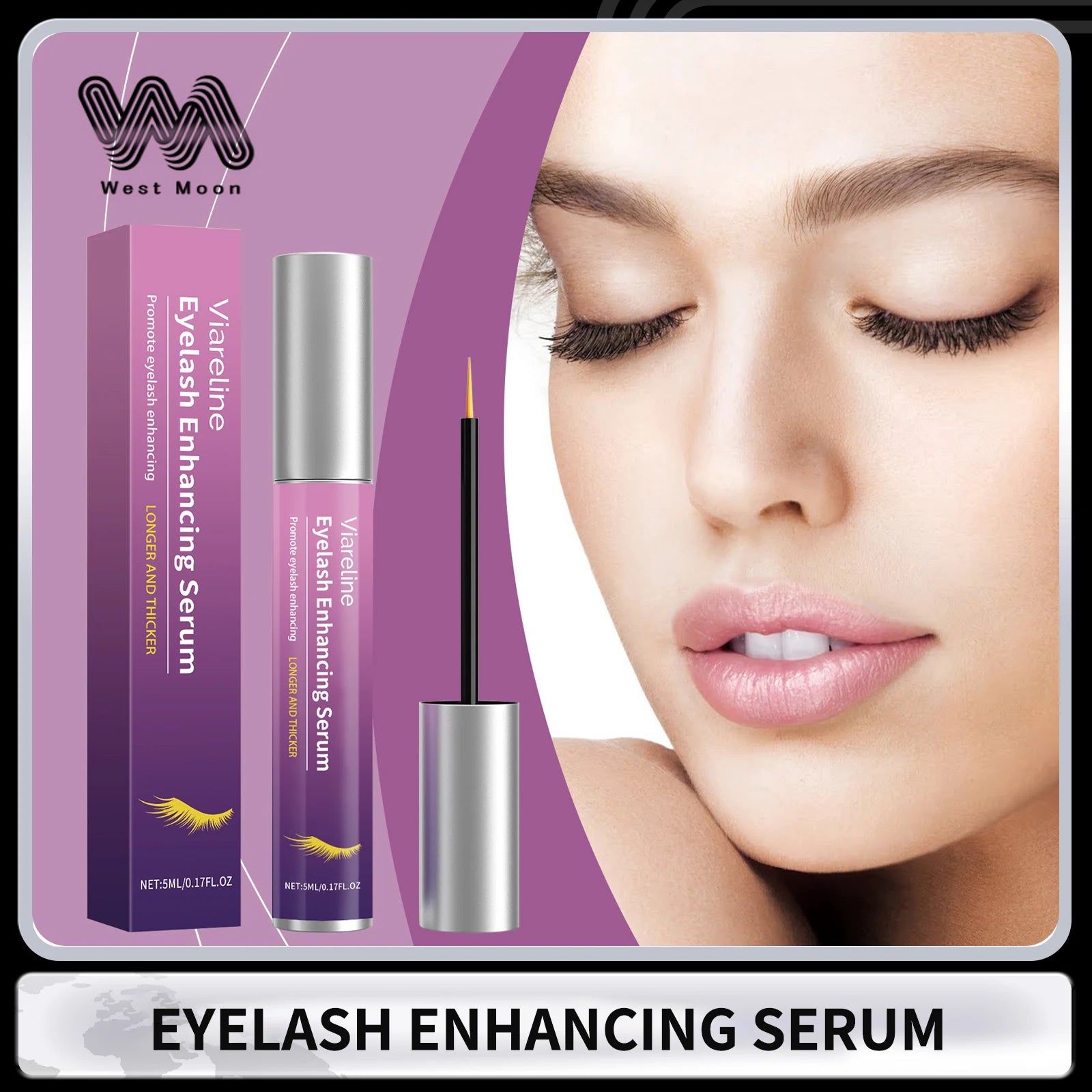 Eyelash Growth Serum Lengthening Lash Powerful Makeup Thicker Lashes Natural Curling Lash Lifting Repair Eyelash Enhance Essence Oasis Select