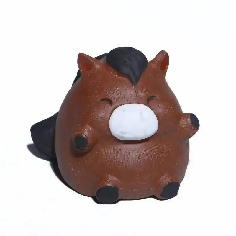 Purple Clay Horse Tea Pet Fun Tea Play Home Tea Art Ornament Kung Fu Tea Pet Чайные Украшения Oasis Select