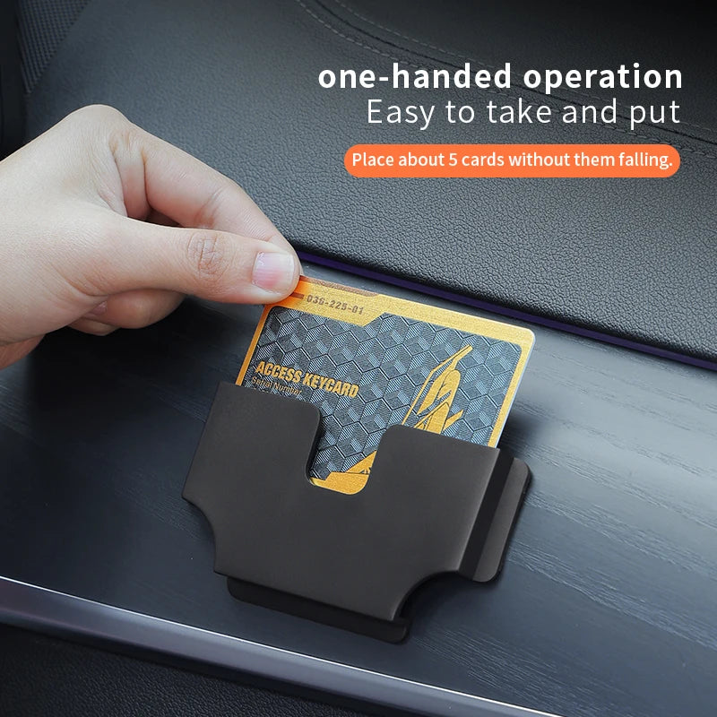 Car Card Holder – Self-Adhesive Dashboard Card Organizer