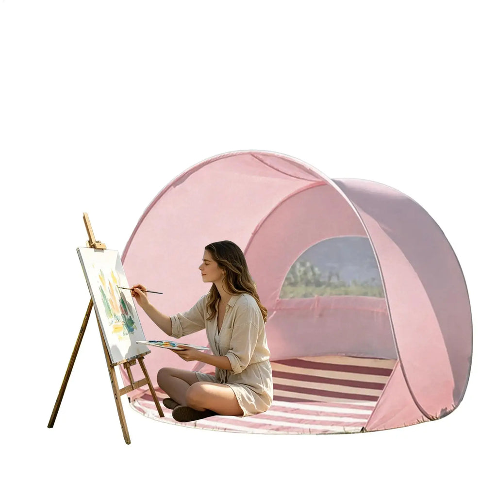 Tent for Beach Portable Lightweight Protection Beach Canopy Sun Shade for Family Adults Camping Outdoor Picnic Pool Backyard Oasis Select