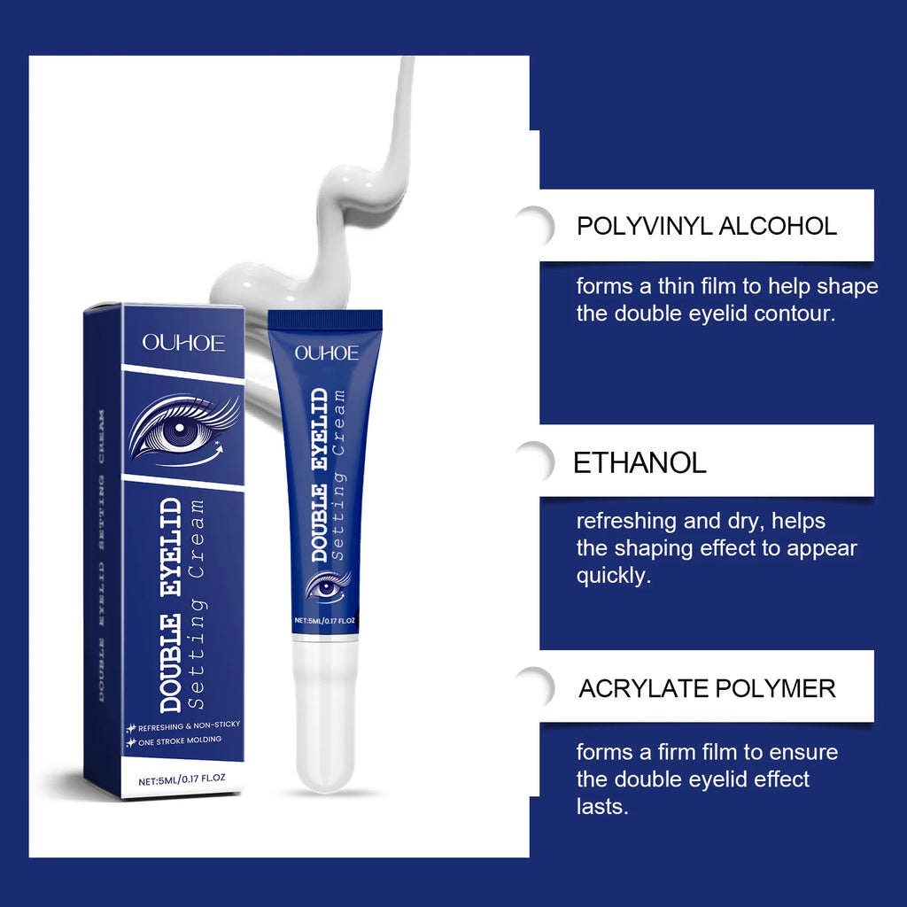Double Eyelids Shaping Cream Traceless Tightening Waterproof Enhance Eye Styling Quick Dry Lasting Lifting Eyelid Defining Cream Oasis Select