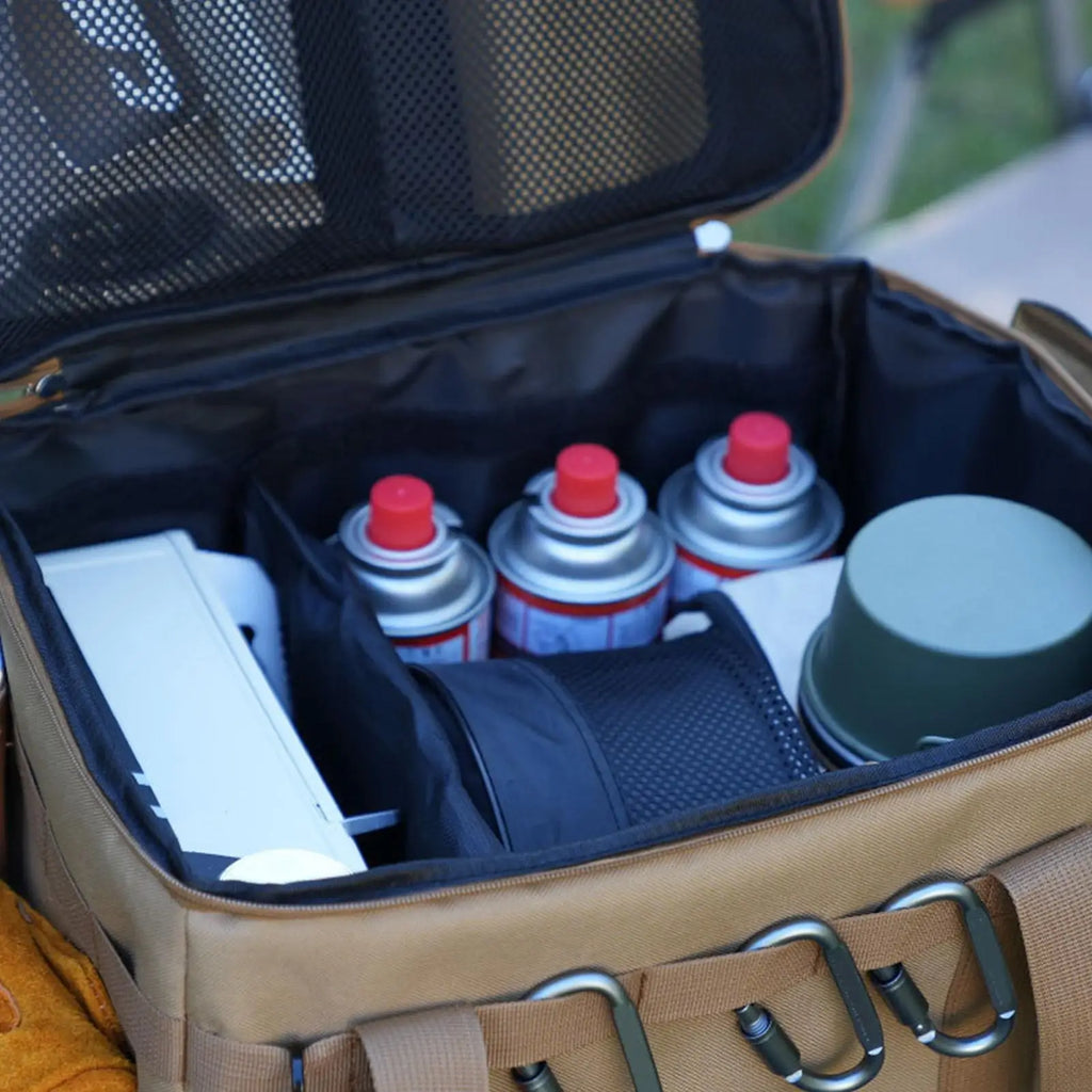 Camping Cooking Utensil Organizer 30L Large Capacity Car Trunk Storage Bag Detachable Multifunctional Camping Stove Storage Case Oasis Select