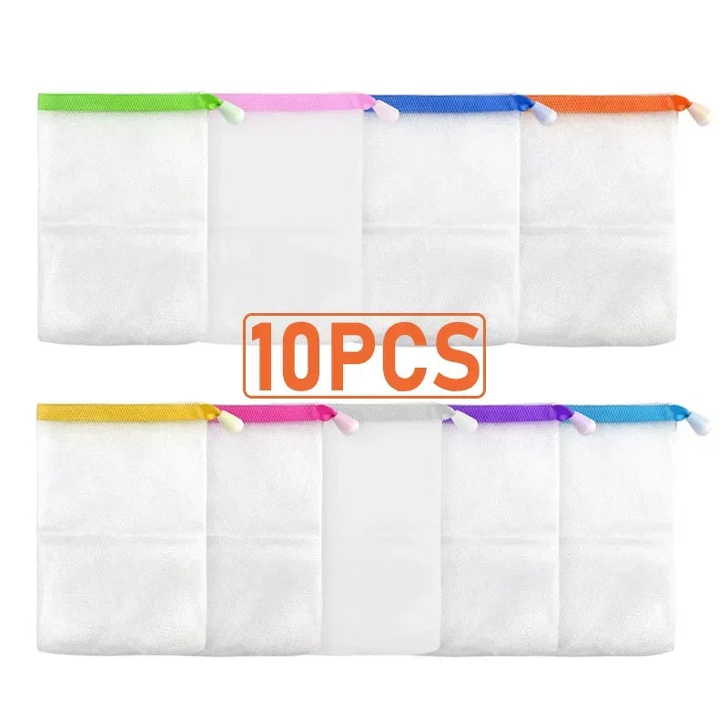 Soap Foaming Net Bag | Mesh Bubble Maker 10 Pack Soap Foaming Mesh Bag Oasis Select 10pcs Random color