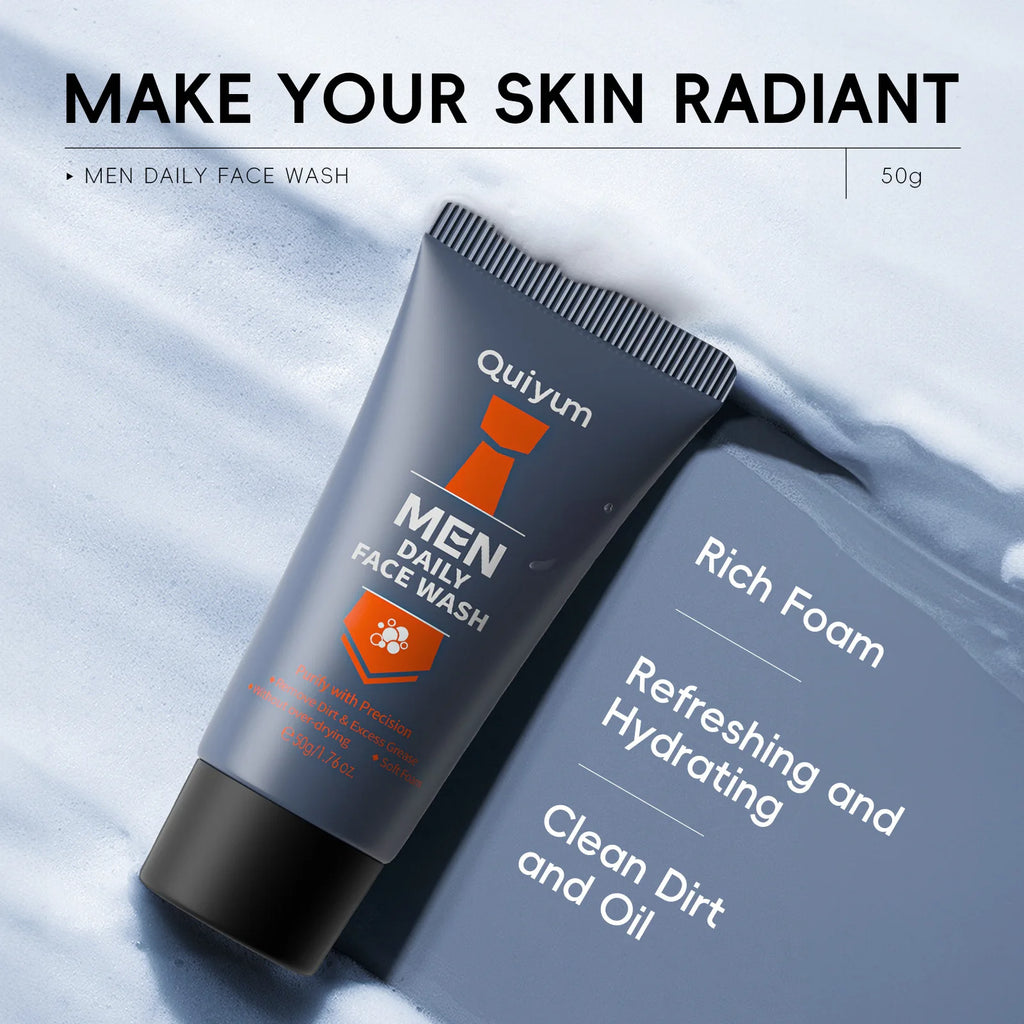 LAIKOU Men's Face Wash – Oil Control & Deep Cleanse 50g Men's Facial Cleanser Oasis Select
