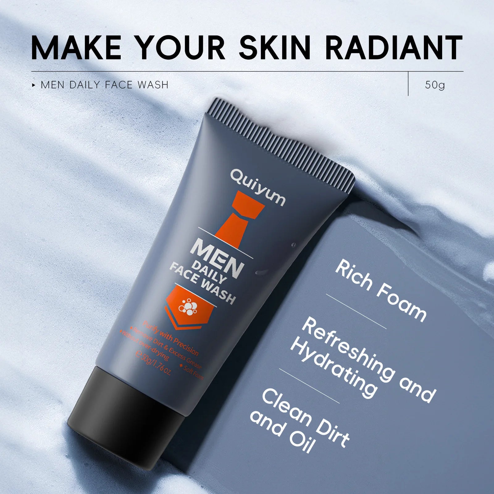 LAIKOU Men's Face Wash – Oil Control & Deep Cleanse 50g Men's Facial Cleanser Oasis Select