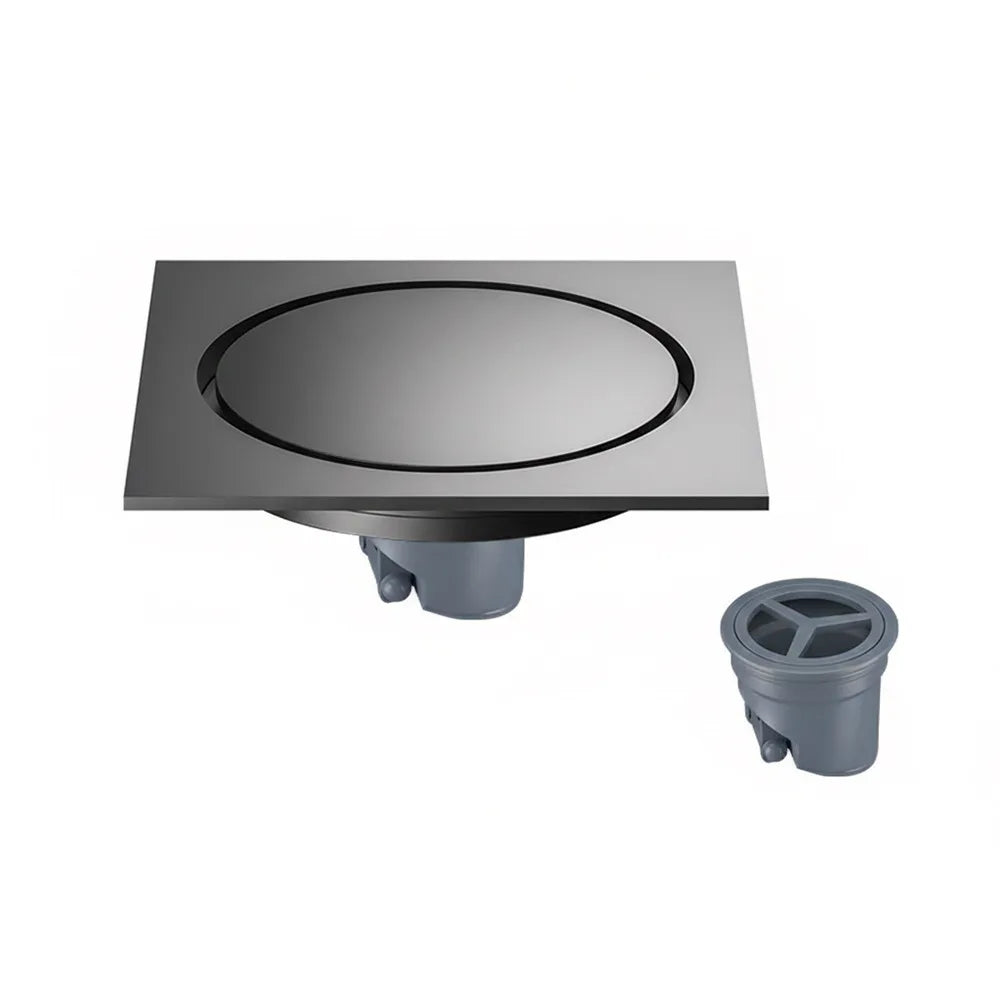 Stainless Steel Shower Floor Drain Grey Backflow Preventer Kitchen Sink Strainer Anti-odor Thickened Waste Drain Universal Oasis Select ABS-E