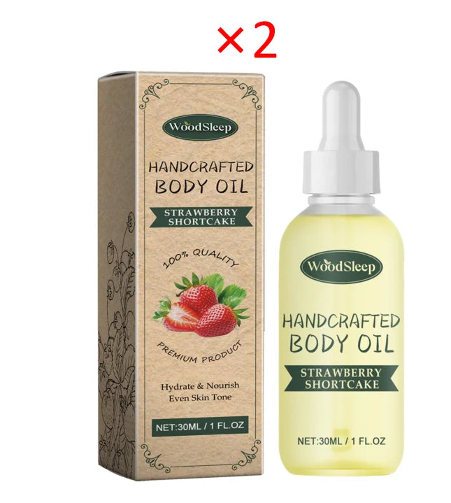 WOODSLEEP Strawberry Body Oil – Firm Skin & Even Skin Tone 30ml Body Firming Oil Oasis Select 2pcs
