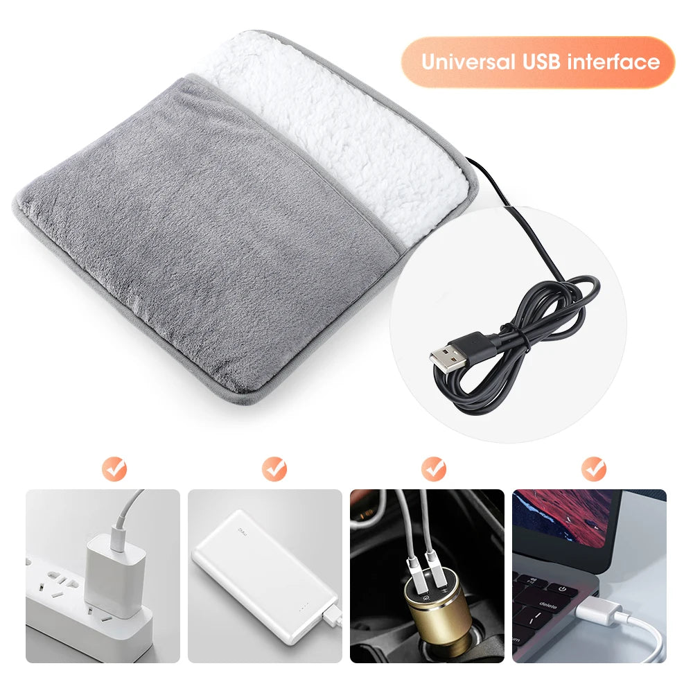 USB Electric Heating Pad – Foot, Back & Waist Warmer | AFDEAL