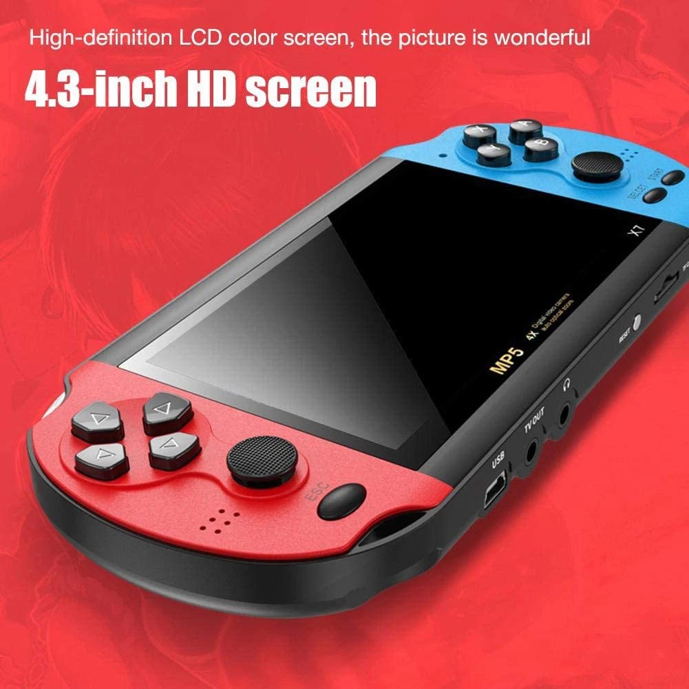 AyeBeau X7 Handheld Retro Game Console | 10,000 Games, 4.3"