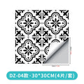 Kitchen Bathroom Oil Waterproof Non-slip Twill Floor Paste Bathroom Bedroom Living Room DIY Floor Paste Stickers Oasis Select DZ-04 30cmx30cm(4pcs-1set)