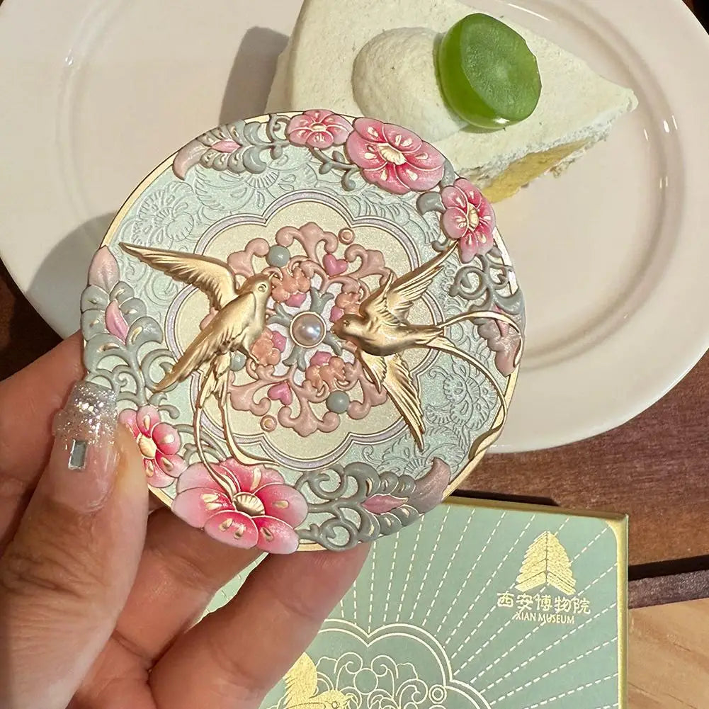 Compact Travel Makeup Mirror – Ancient Chinese Design, Pocket Size Compact Makeup Mirror Oasis Select