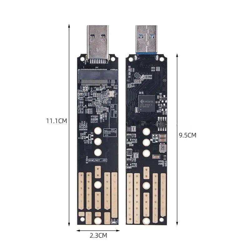 1 Set Riser Card JMS581DL Chip M2 To USB 3.2 GEN2 Type-A M.2 SATA/NVME SSD Adapter Converter Support 2230 2242 2260 2280 M2 SSD Oasis Select