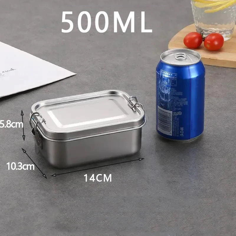 Stainless Steel Bento Lunch Box – Leak-Proof, Lockable Clips Stainless Steel Lunch Box Oasis Select 550ml 1