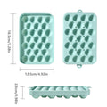 Silicone Ice Grid Ball Ice Cubes Mold With Cover Ice Storage Box Easy To Demould Ice Making Bar Home Party Kitchen Tool Oasis Select Blue 25 Grids