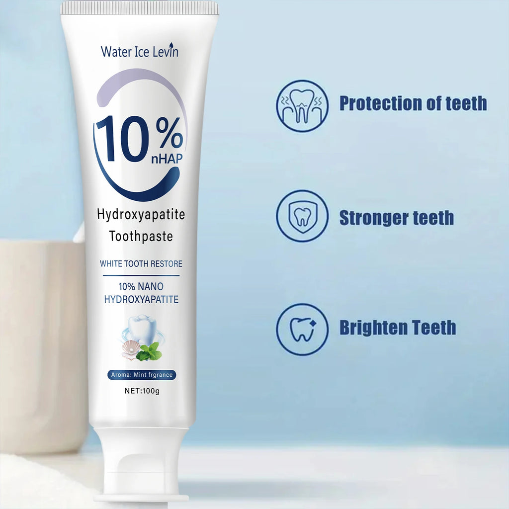 10% Nano Hydroxyapatite Toothpaste Restores White Teeth. Protects Gums. Deep Cleans. Brightens Smile. 100g Fresh Mint. Oasis Select
