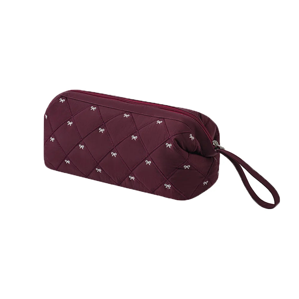 Bowknot Hair Dryer Storage Bag – Dustproof Travel Organizer
