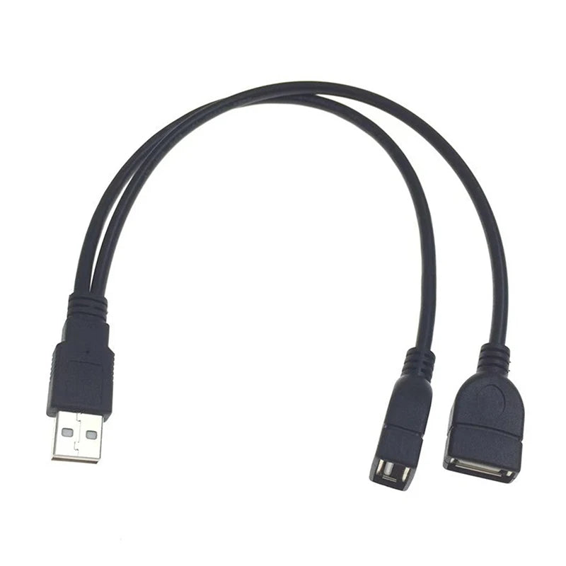 High Quality USB 2.0 Cable Double Splitter Adapter Cable 1 To 2 Female To USB Male Power Extension Cord Oasis Select
