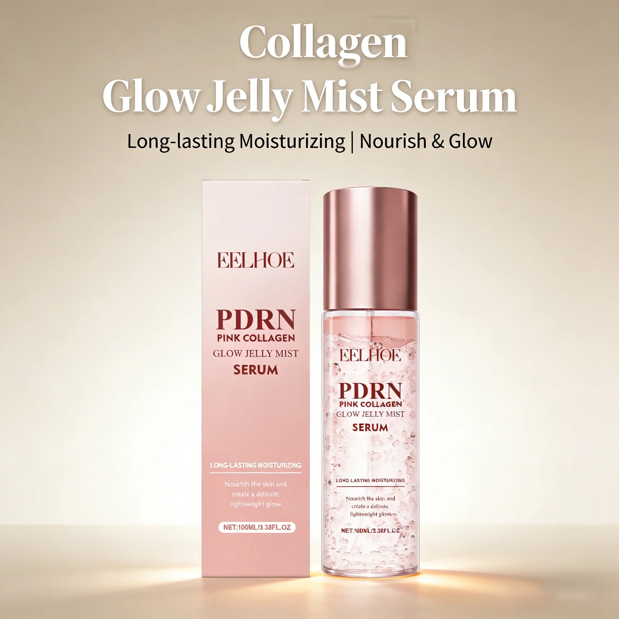 Jelly Mist Serum Collagen Brightening Essence Spray Facial Moisturizing Soothing Delicate Skin Improve Drying Skin Care Oasis Select