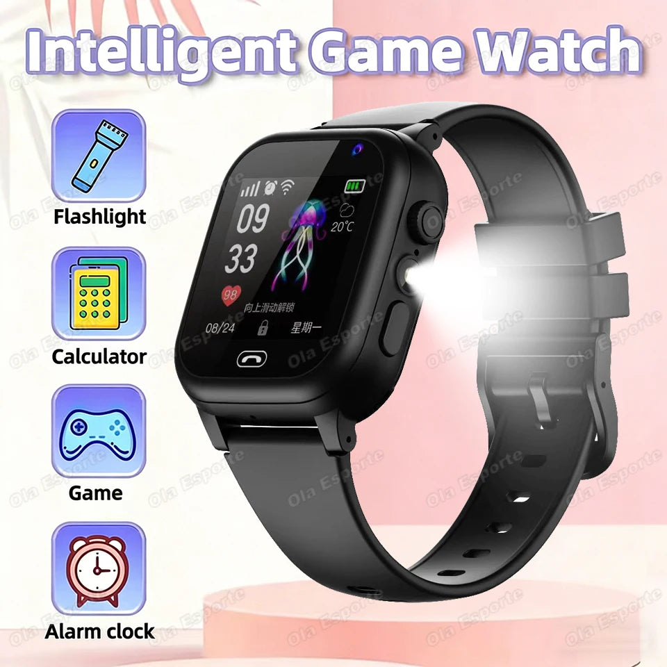 Kids Smart Watch GPS SIM Card Video Call SOS – Boys & Girls