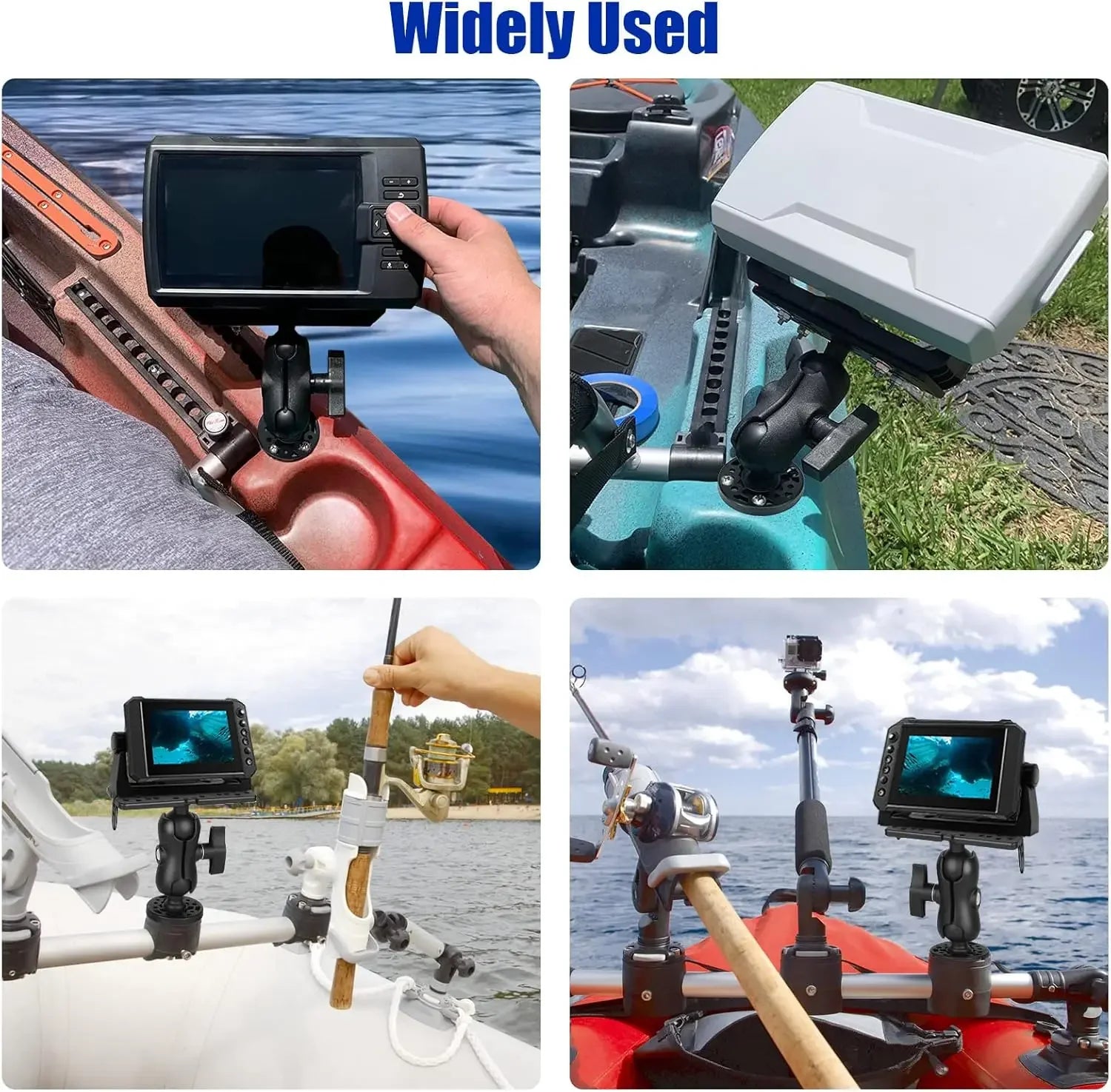 Fish Finder Mount Base GPS Navigation Fish Finder Bracket Marine Electronic Fish Finder Mount Fish Finder Accessories for Boat Oasis Select