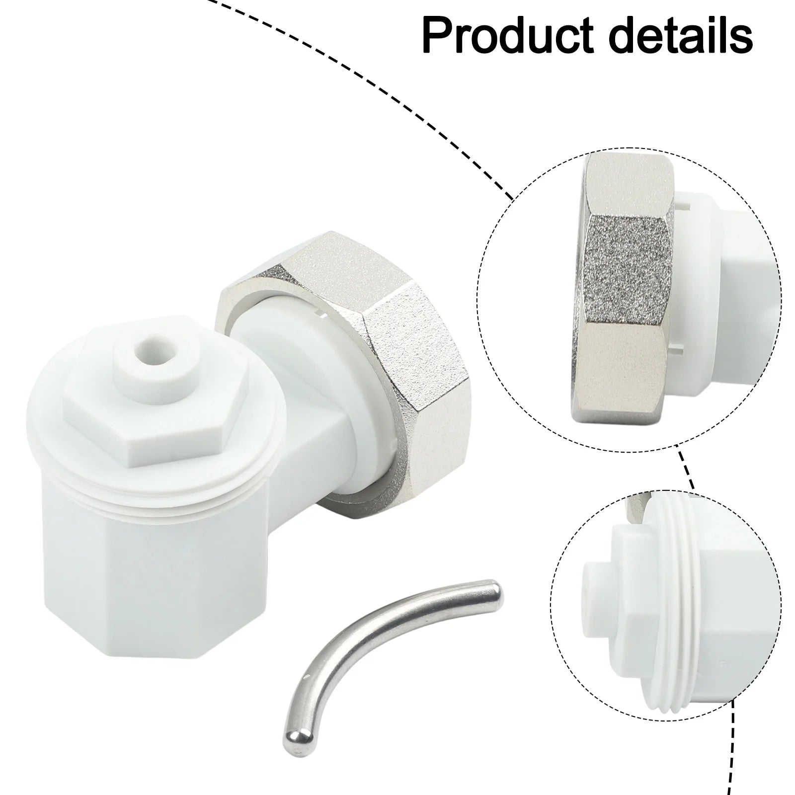 Angle Adapter M30x1.5 For Oventrop Radiator Thermostat Head Left Right Connection Heating System Accessories Oasis Select