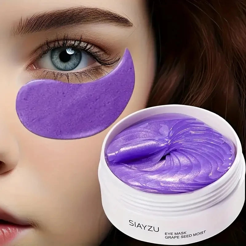 Grape Collagen Eye Masks – Dark Circles & Anti-Aging 60pc Eye Gel Mask Oasis Select