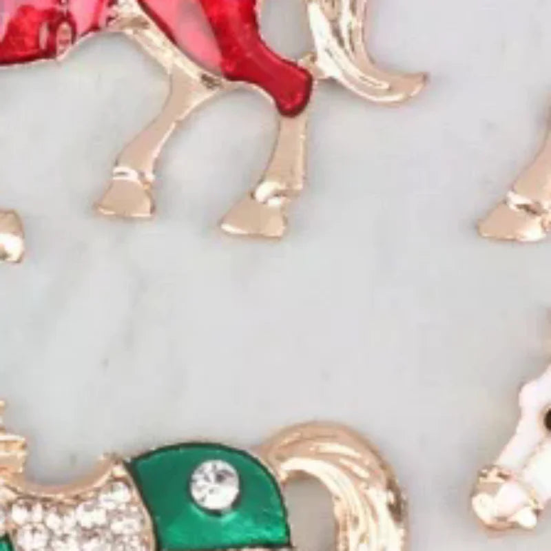 Classic Rhinestone Horse Brooches For Women Versatile Animal Lapel Pins Clothing Corsage Jewelry Accessories New Year Gifts Oasis Select