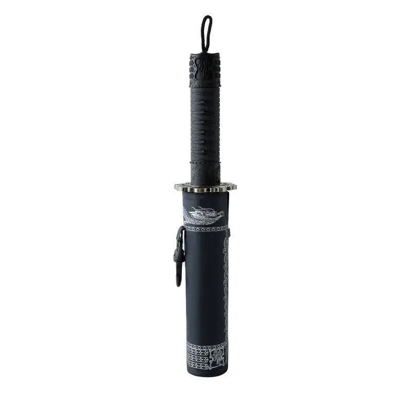 Fully Automatic 270T High Density Umbrella Cloth Samurai Umbrella Wind Resistant High Quality Folding Clear Umbrella Oasis Select Black