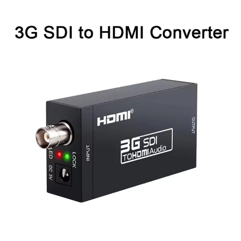HDMI to SDI Converter SDI to HDMI Audio Video Adapter 720P 1080P HDMI to BNC Support SD HD 3G-SDI for Home Theater Cinema PC Oasis Select SDI TO HDMI with USB Cable