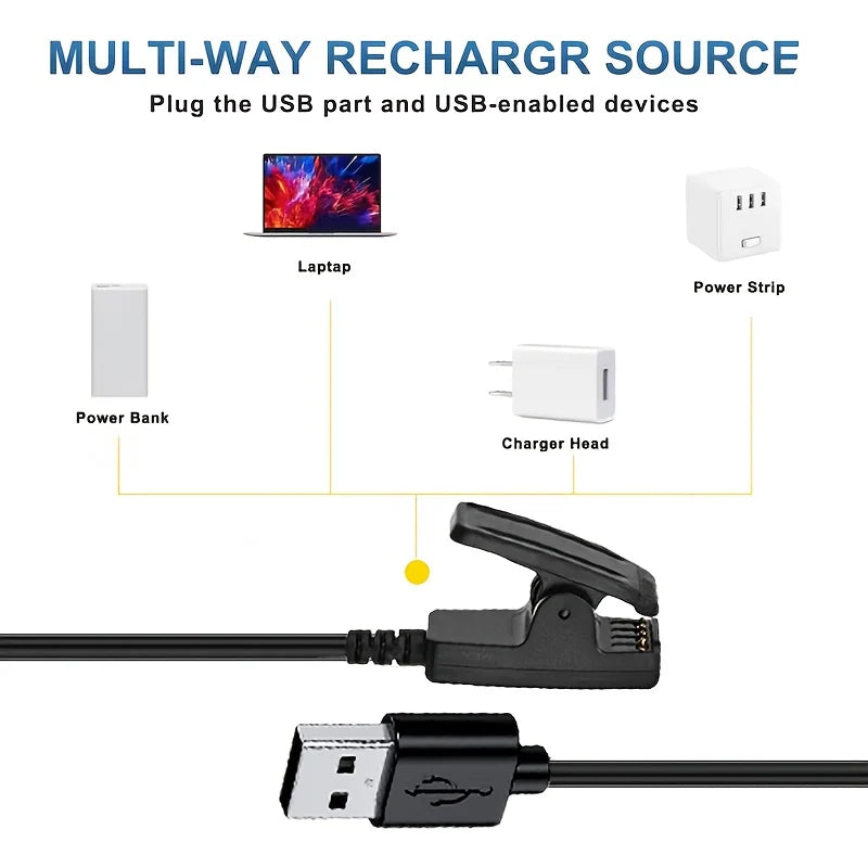 USB Charging Cable for Garmin Forerunner 35 235 645 Approach Smartwatch Charging Cable Oasis Select