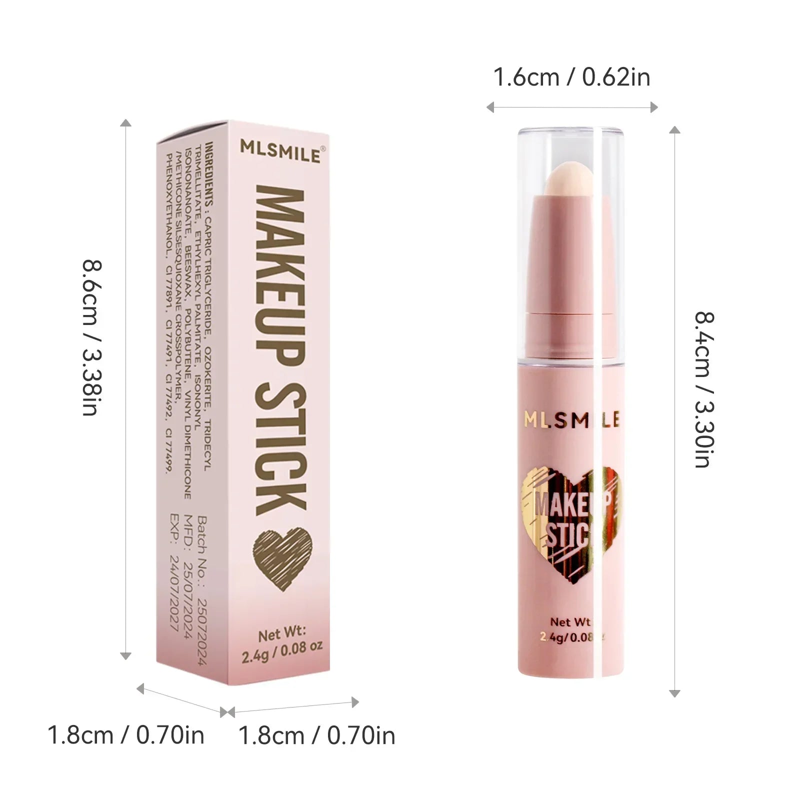 8-Color Pearl Highlighter & Contour Stick – High Gloss Face Pen