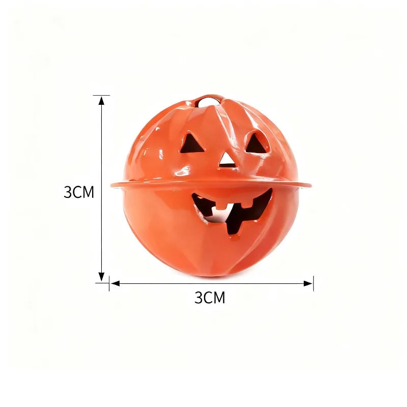 30 pieces of 1.18-inch Halloween bells | Iron scary pumpkin bells, used for Halloween home decoration Oasis Select