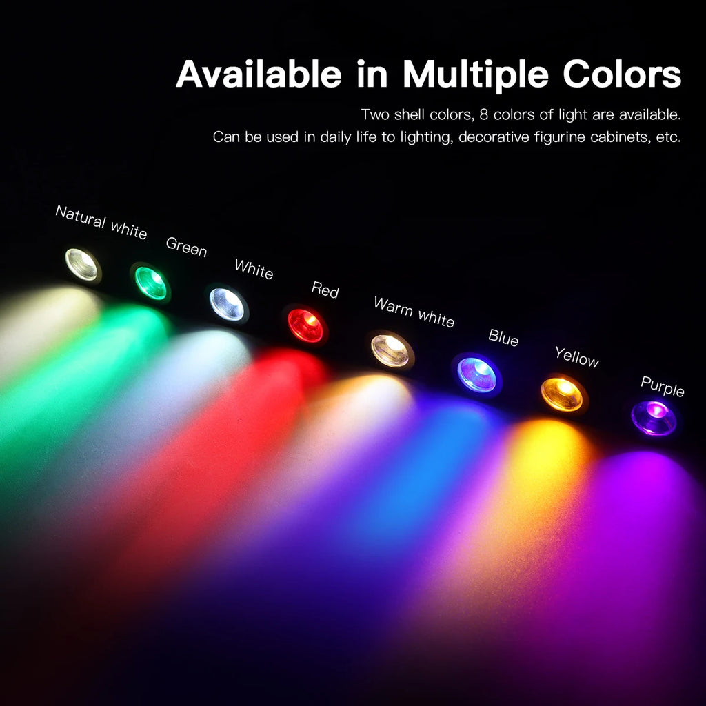 USB 5V 2-10pcs SpotLight Decor Lights for Wine Closet Anime Character Display Shelf Collectibles Souvenirs Cabinet Downlight Oasis Select