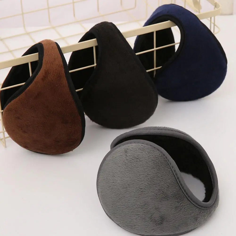 2-Pack Winter Plush Earmuffs – Warm, Foldable & Unisex